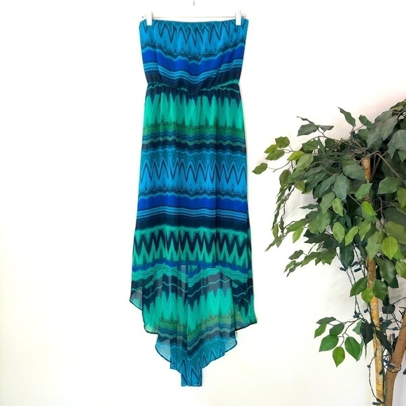 Remain Strapless High Low Dress - Picture 1 of 6